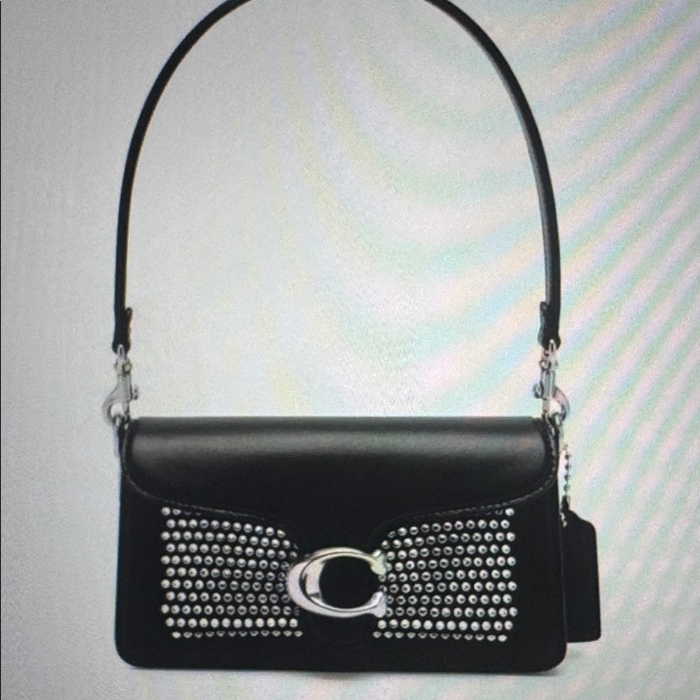 NWT Coach Crystal Tabby 20 includes 2straps, silver hardware& dust bag